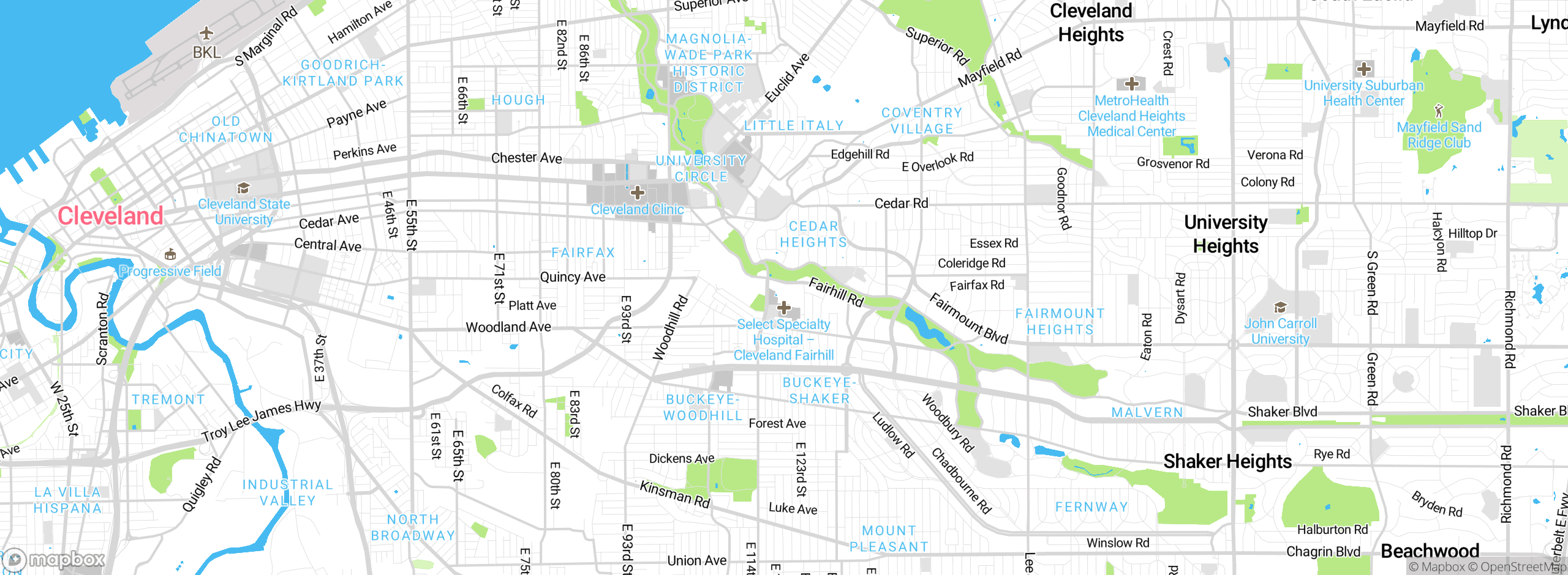 Map showing approximate location