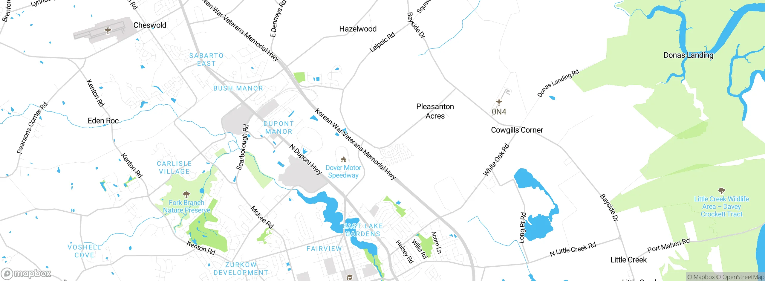 Map showing approximate location
