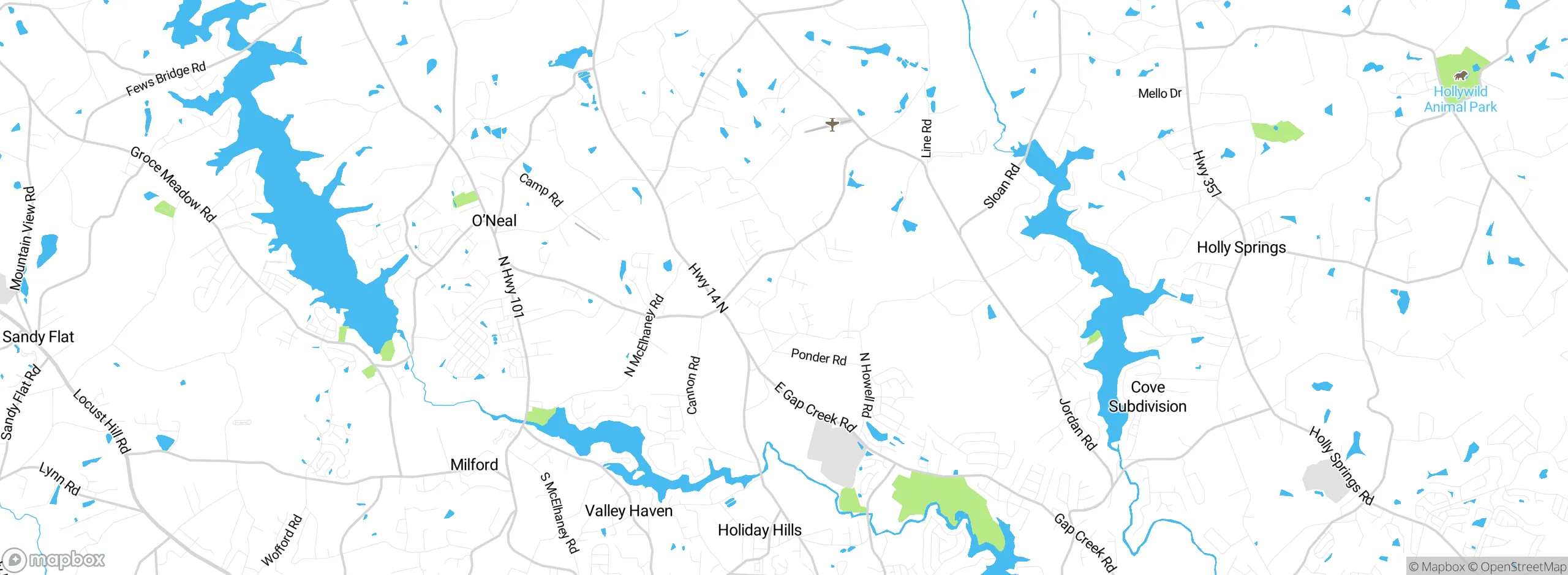 Map showing approximate location