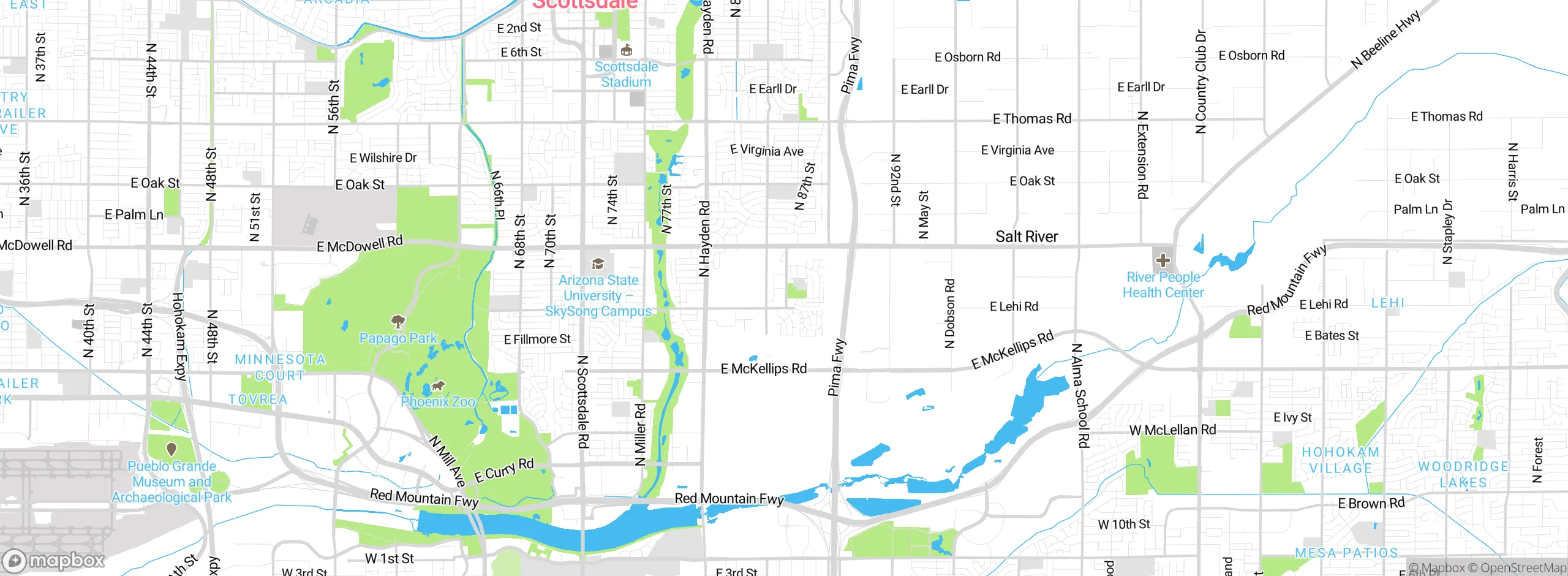 Map showing approximate location