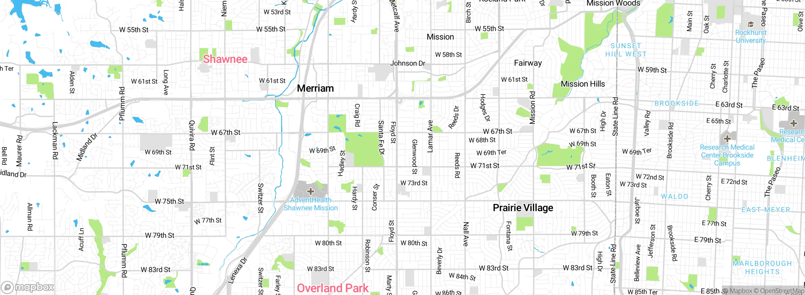 Map showing approximate location