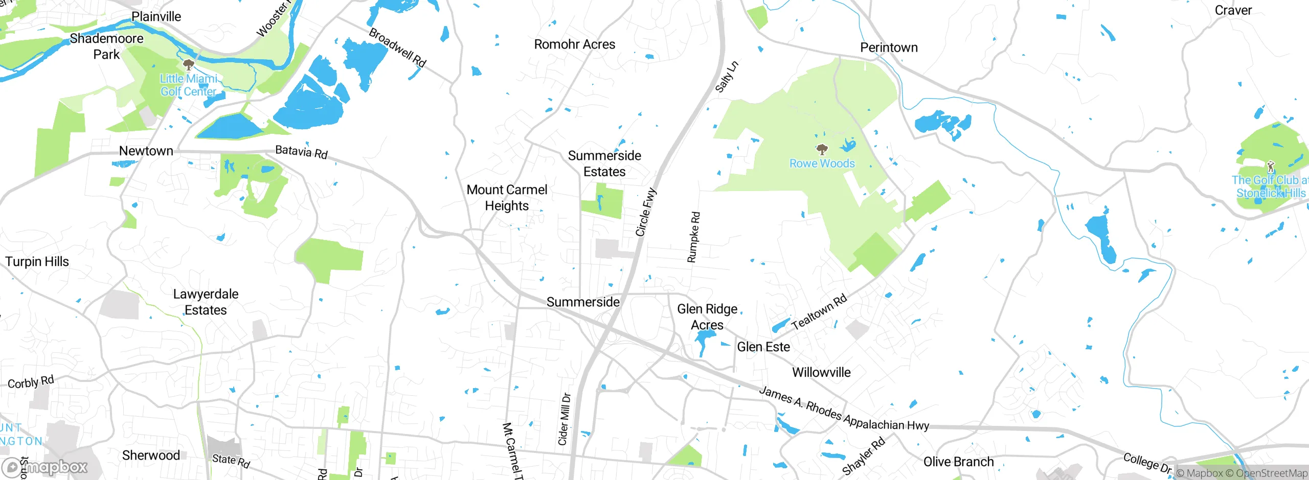 Map showing approximate location