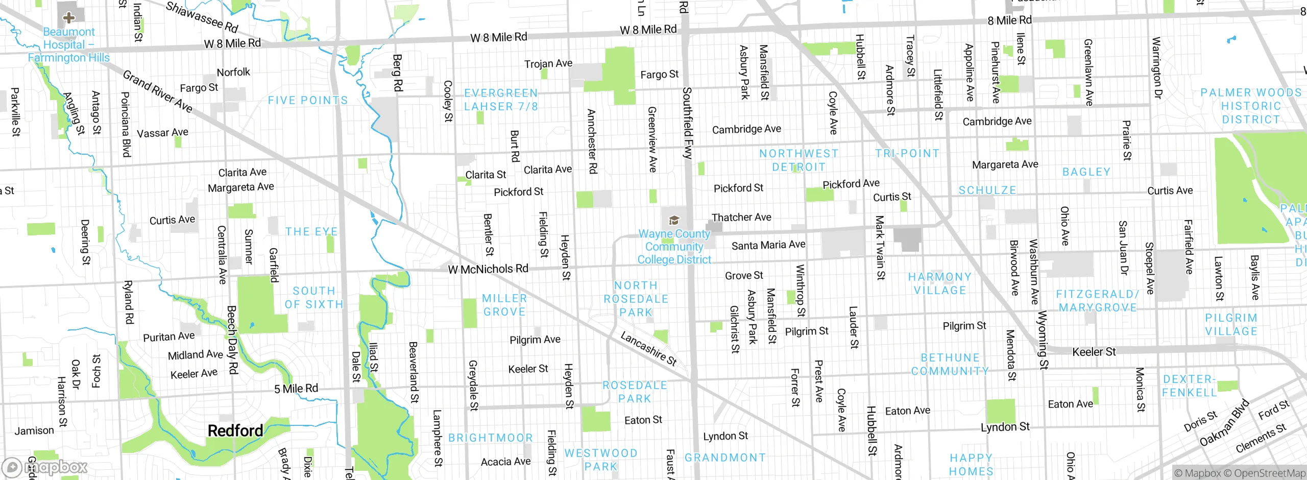Map showing approximate location