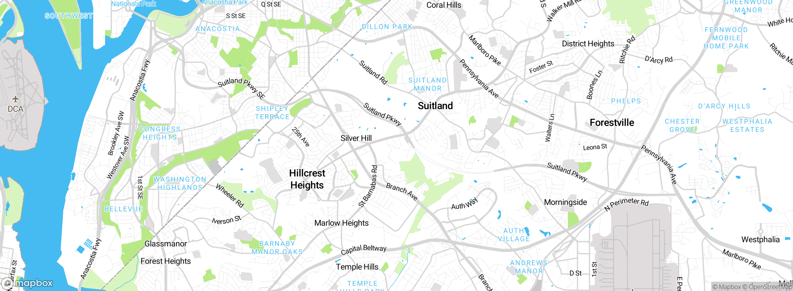 Map showing approximate location