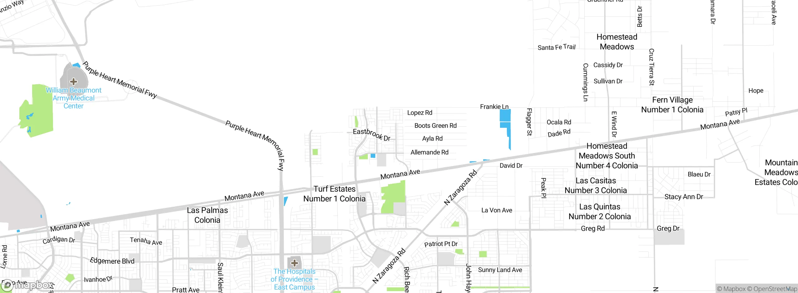 Map showing approximate location
