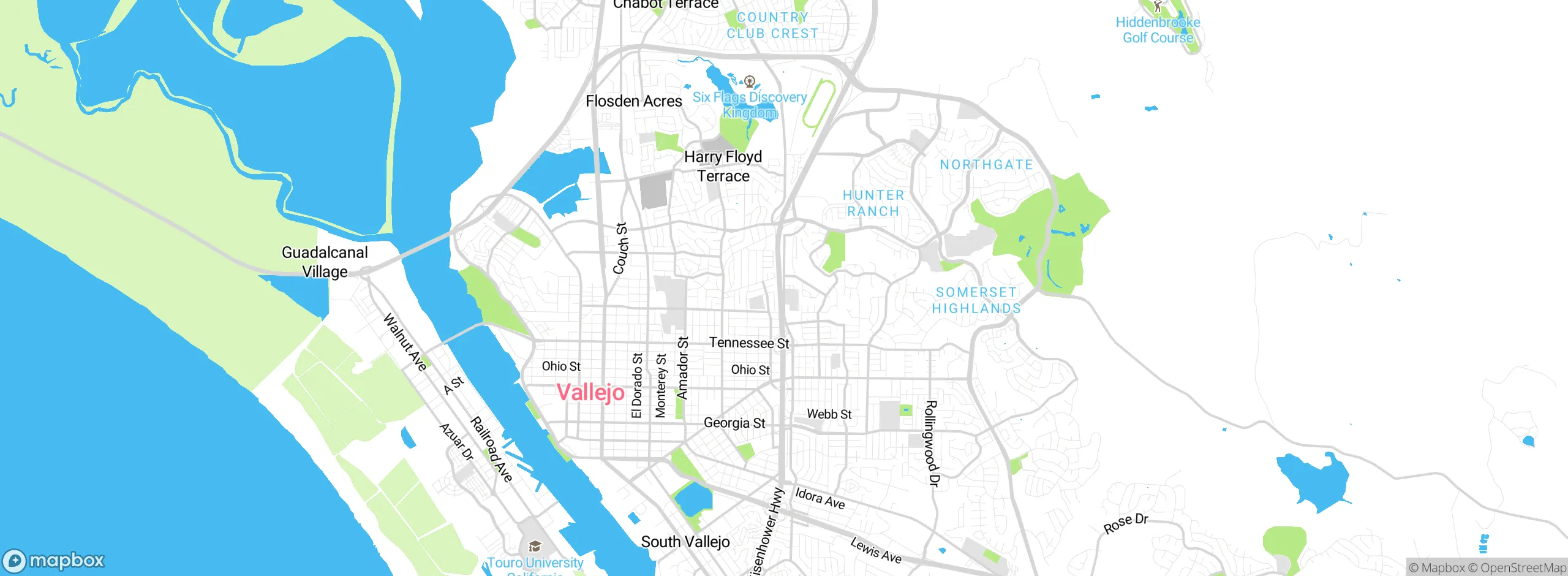 Map showing approximate location