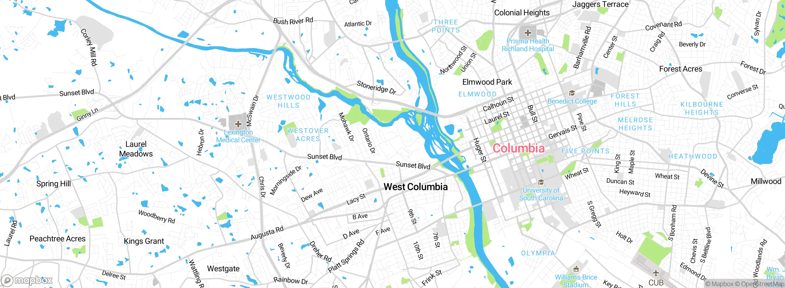 Map showing approximate location