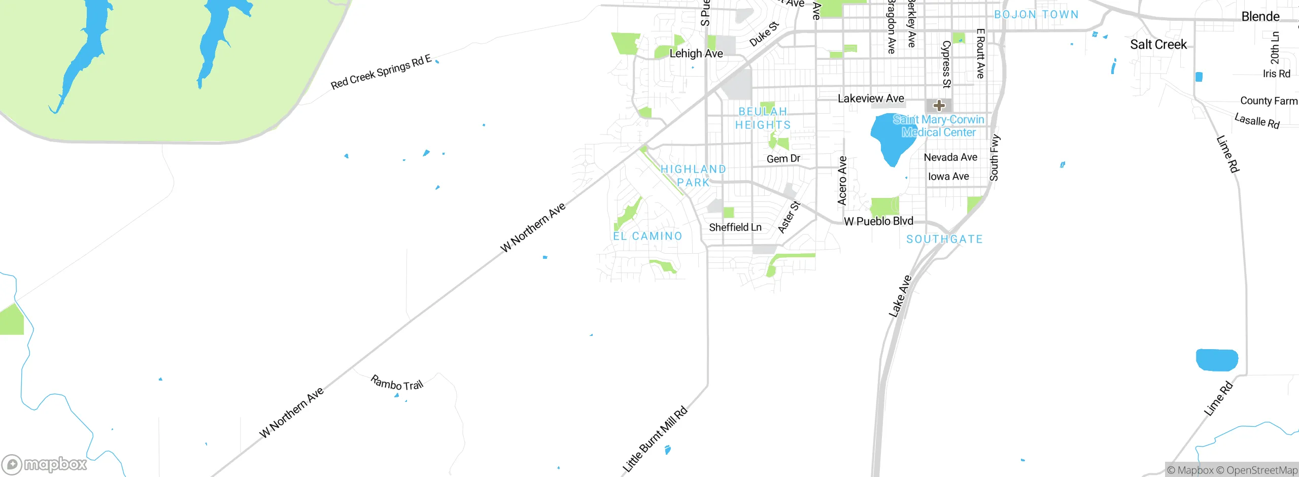 Map showing approximate location