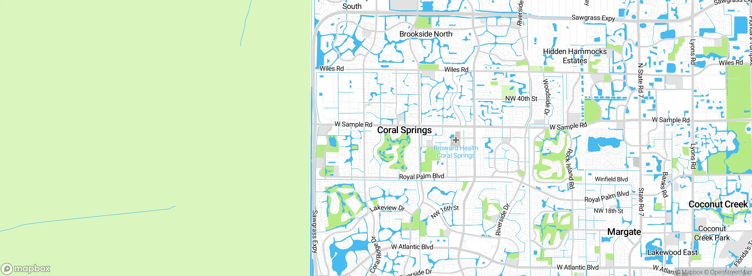 Map showing approximate location