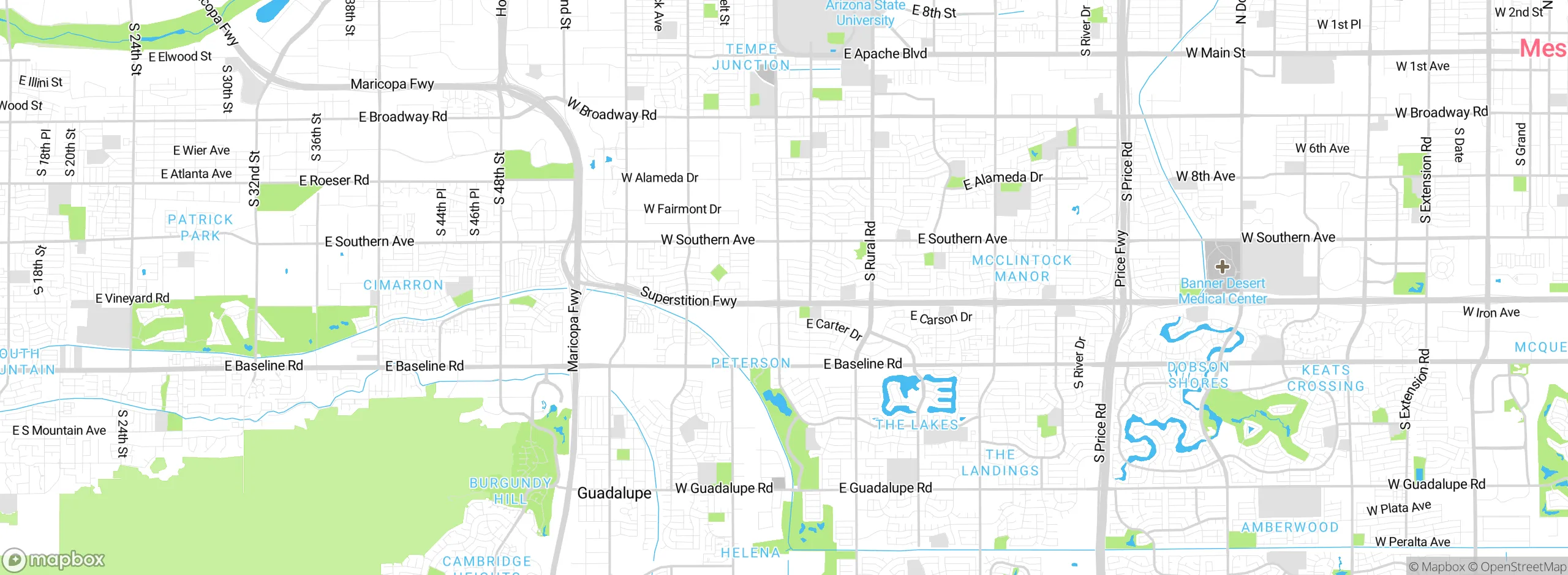 Map showing approximate location