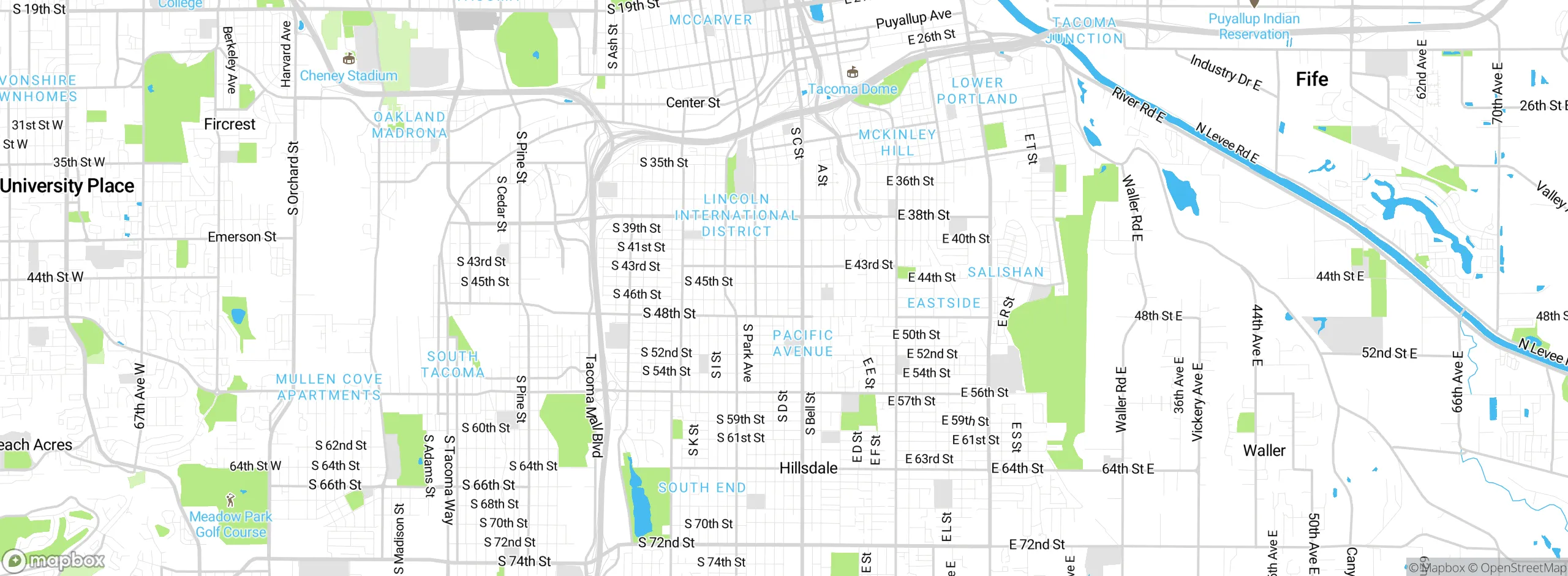 Map showing approximate location