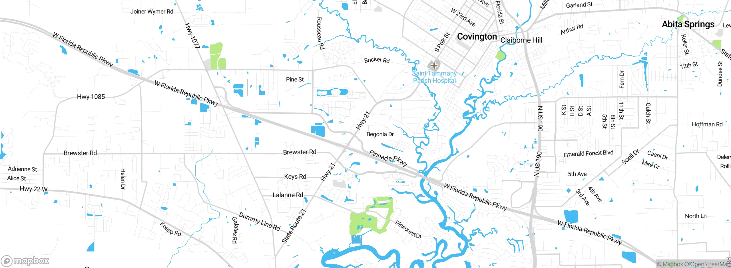 Map showing approximate location