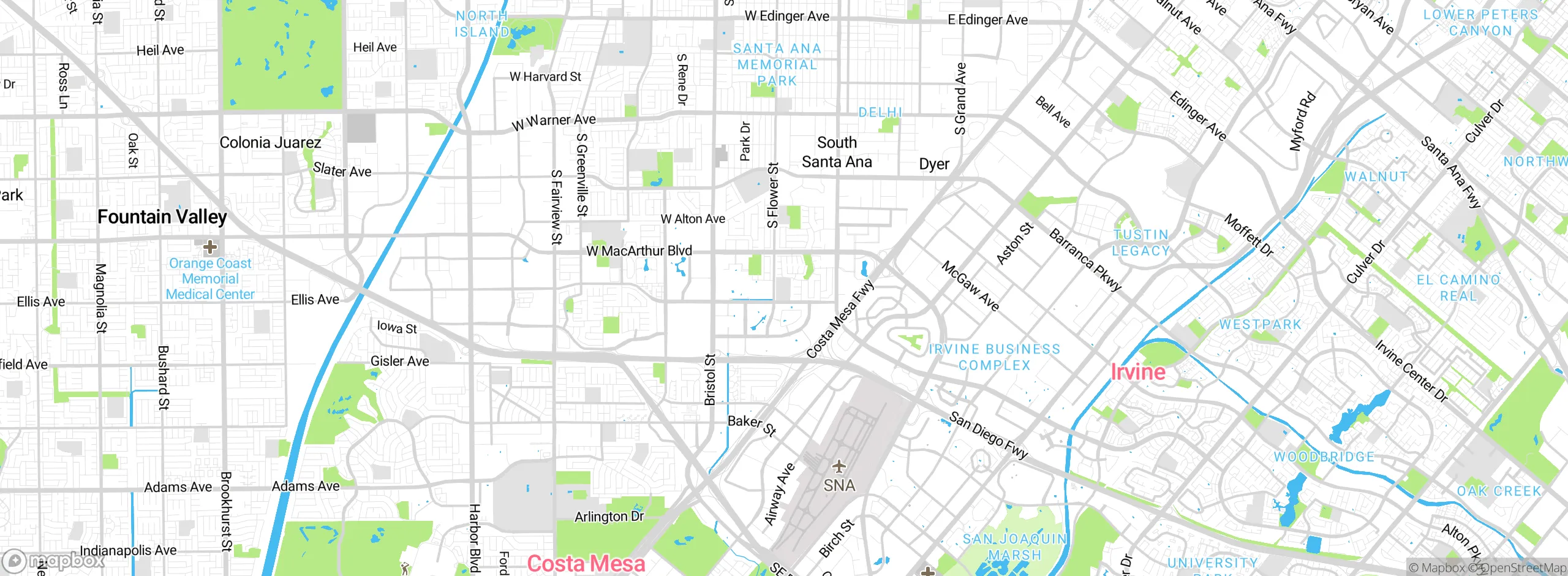 Map showing approximate location