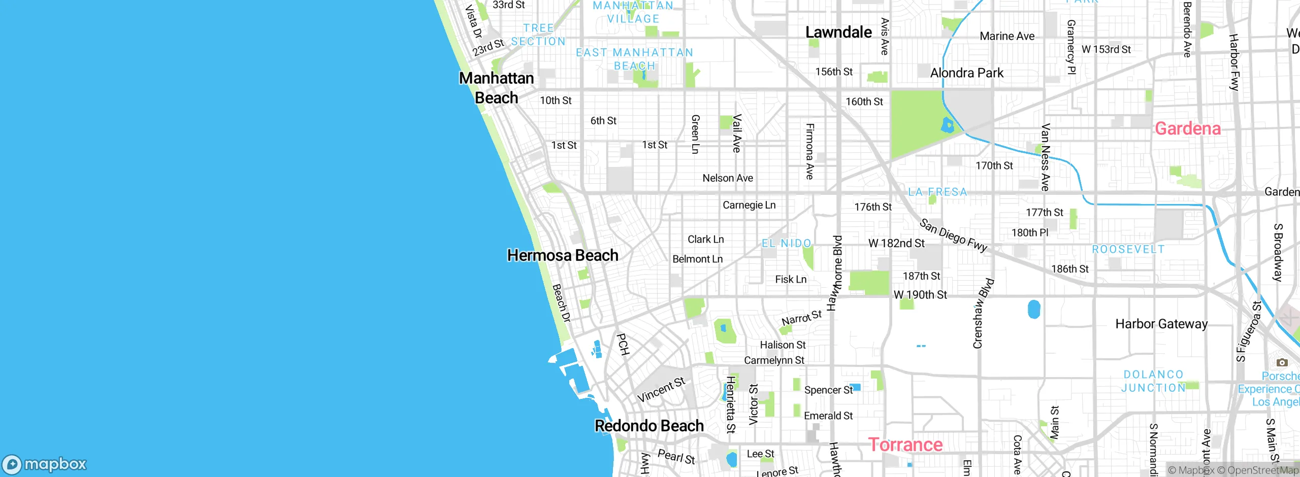 Map showing approximate location