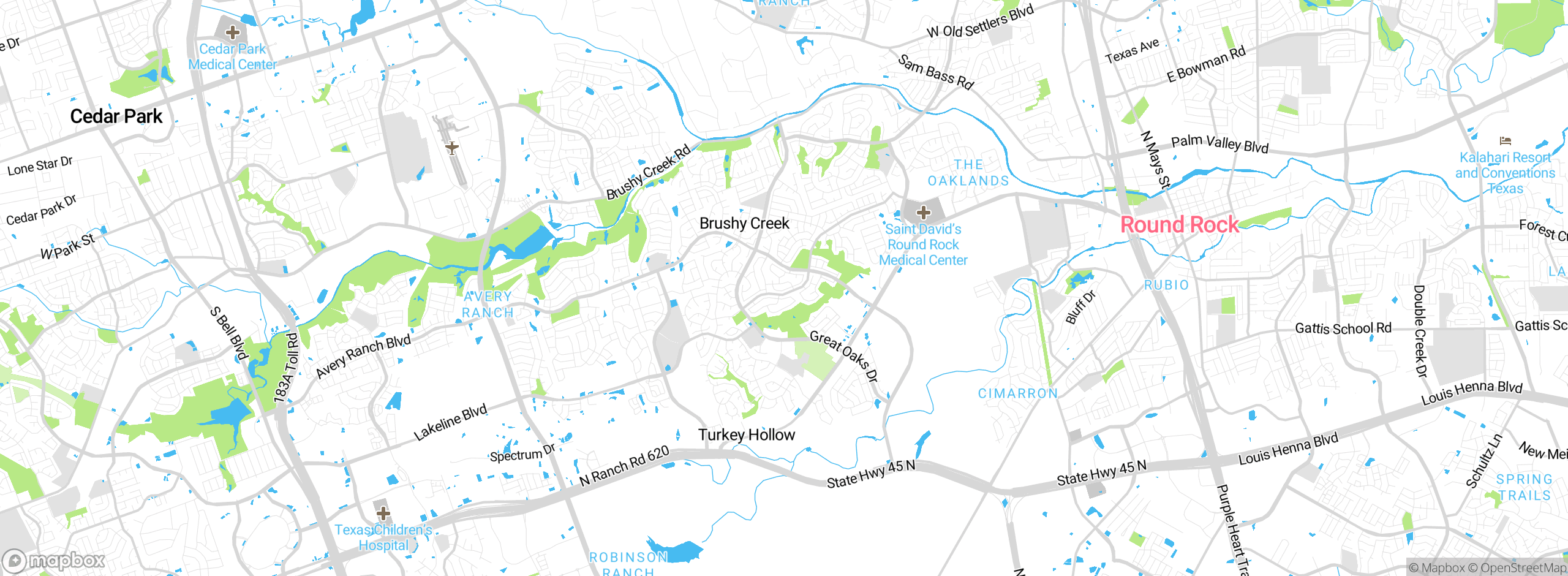 Map showing approximate location