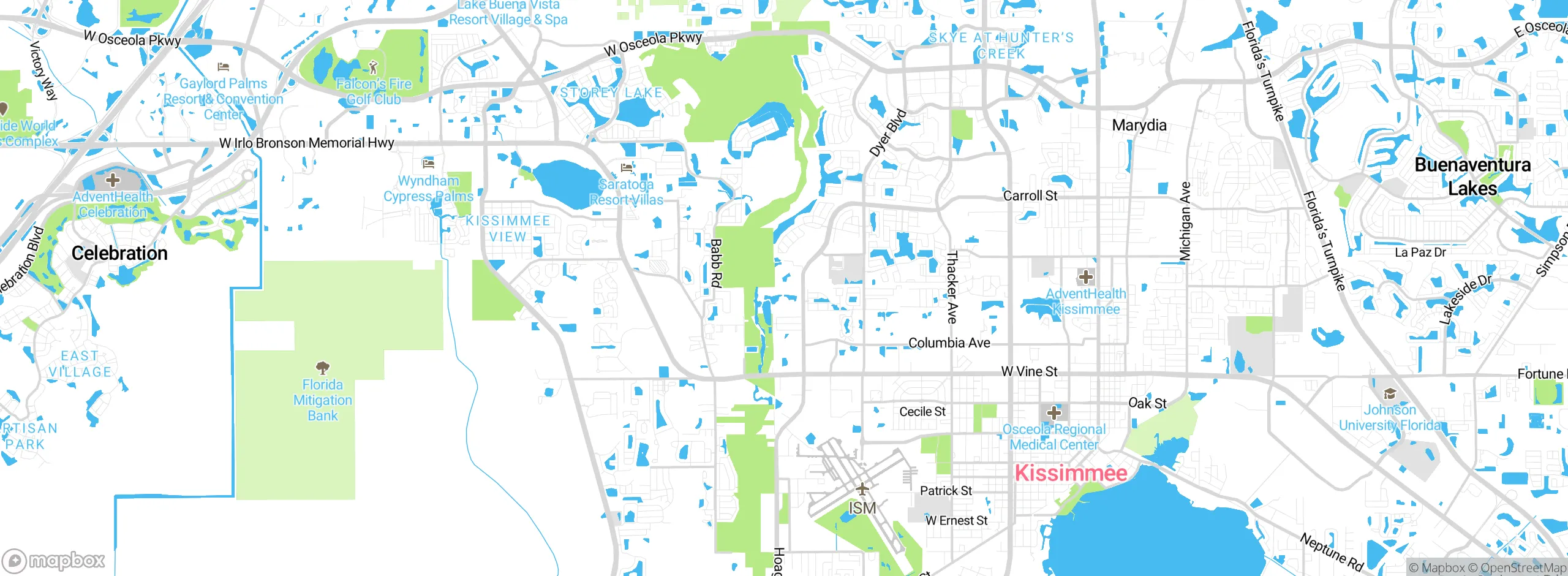 Map showing approximate location