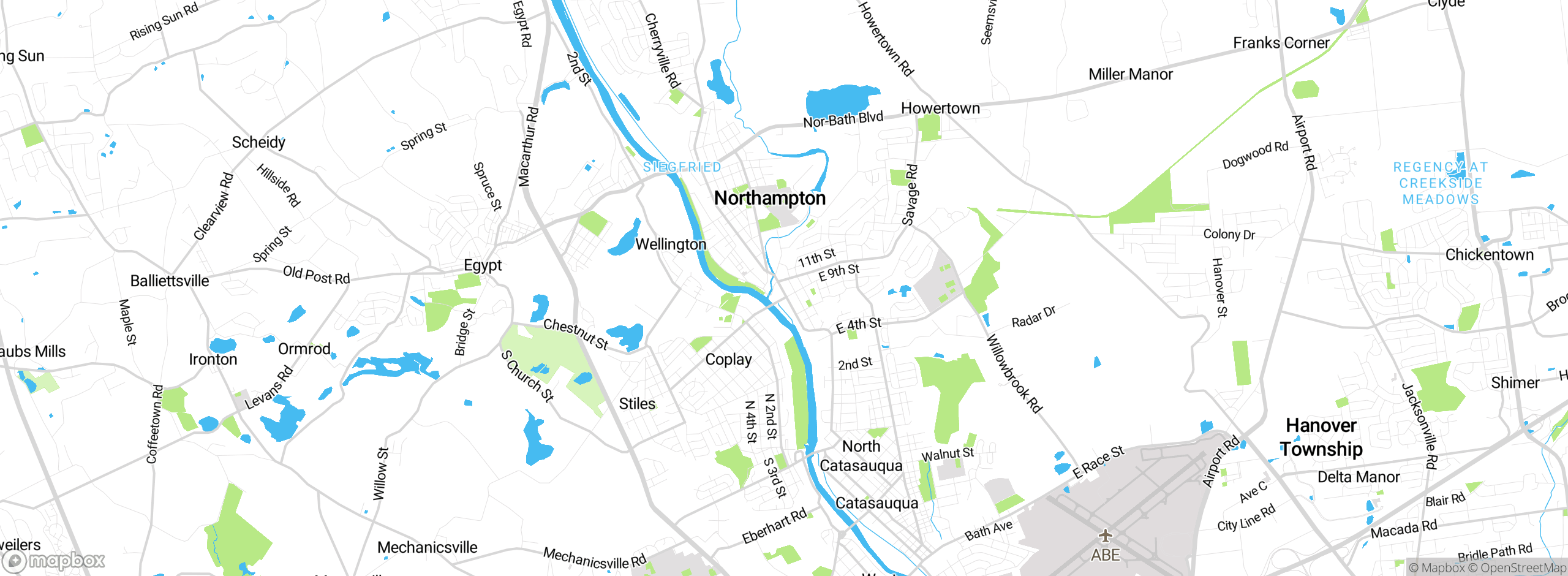 Map showing approximate location