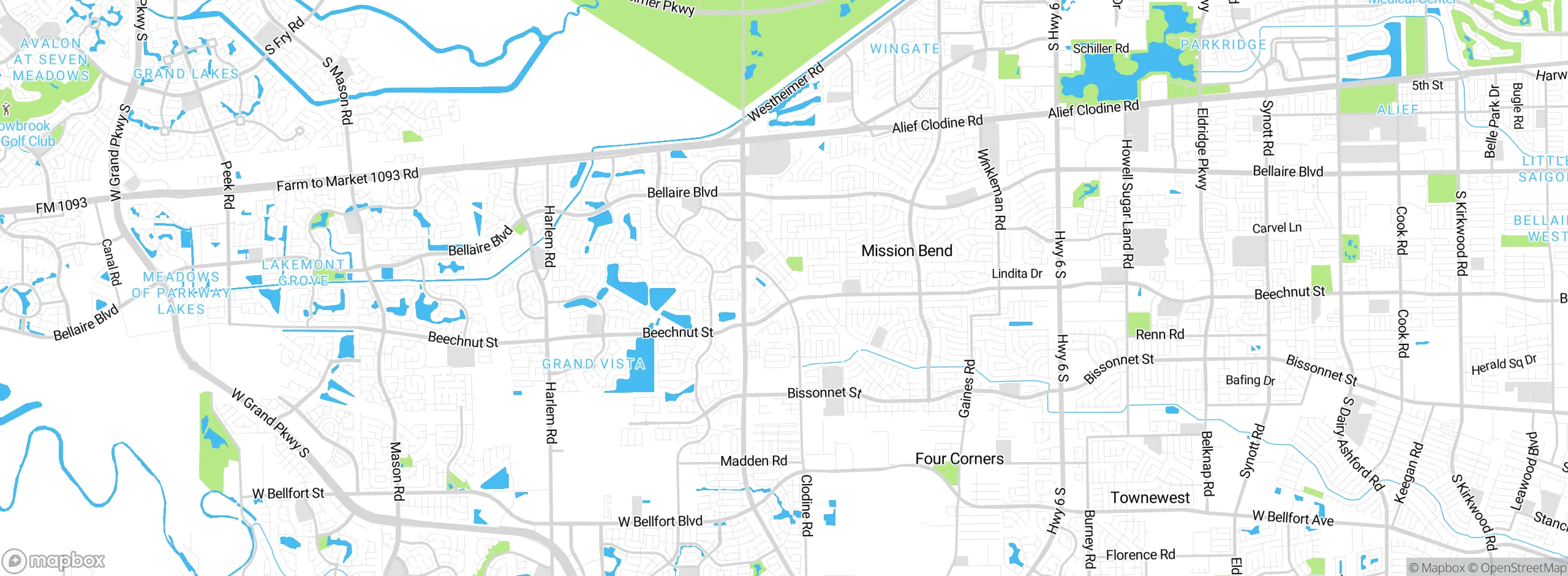Map showing approximate location