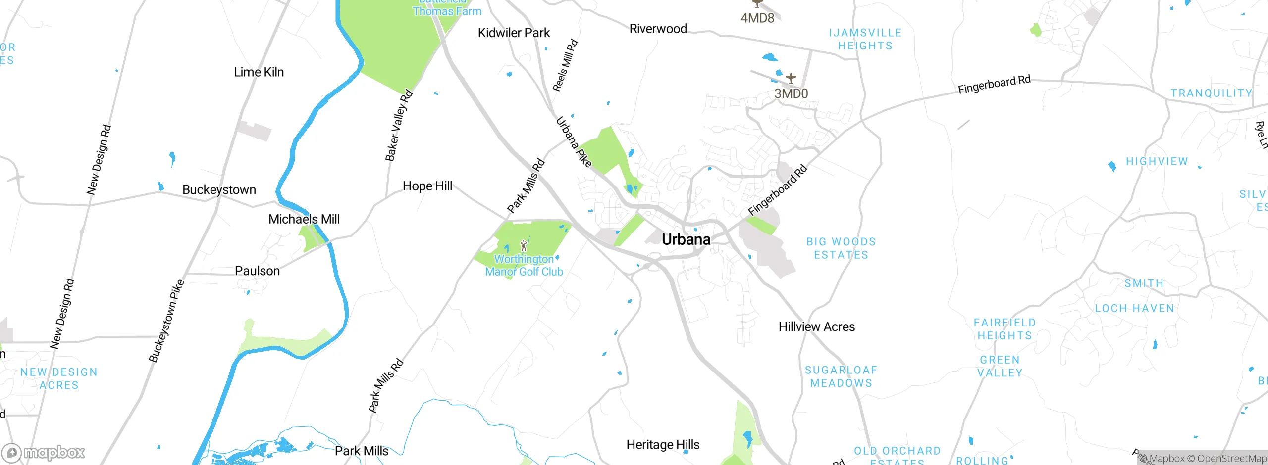 Map showing approximate location