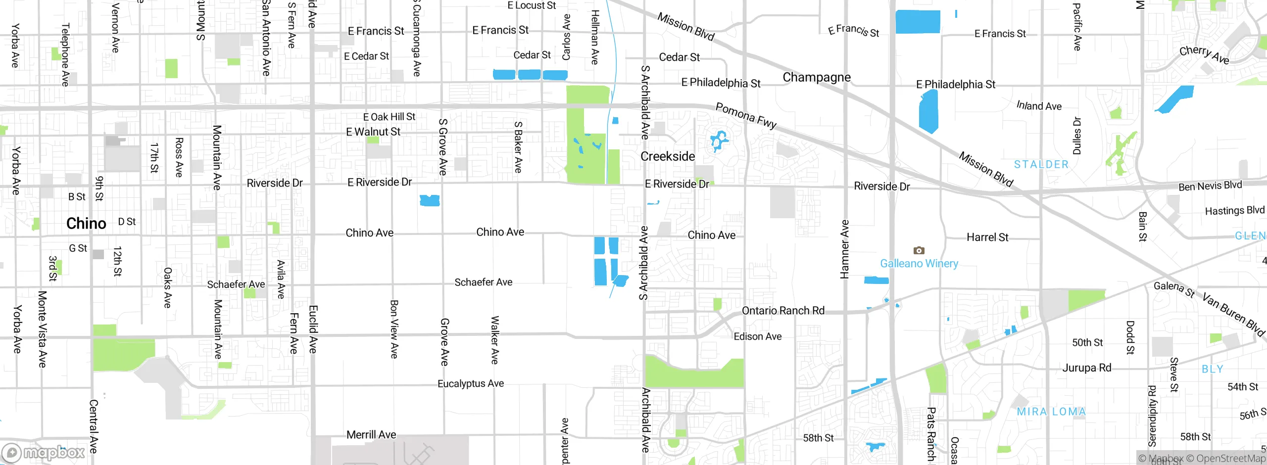 Map showing approximate location