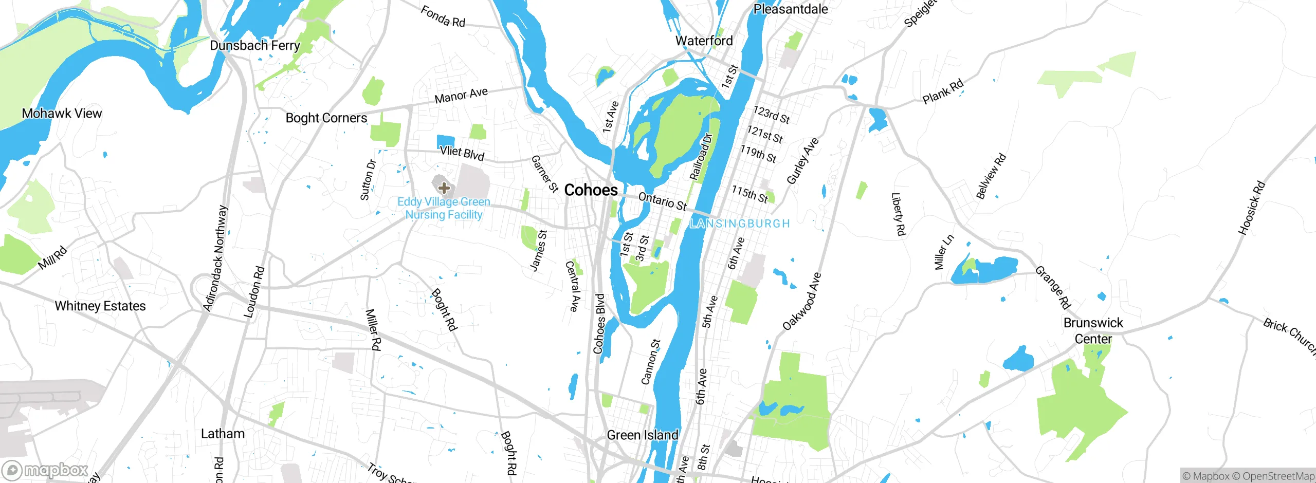 Map showing approximate location