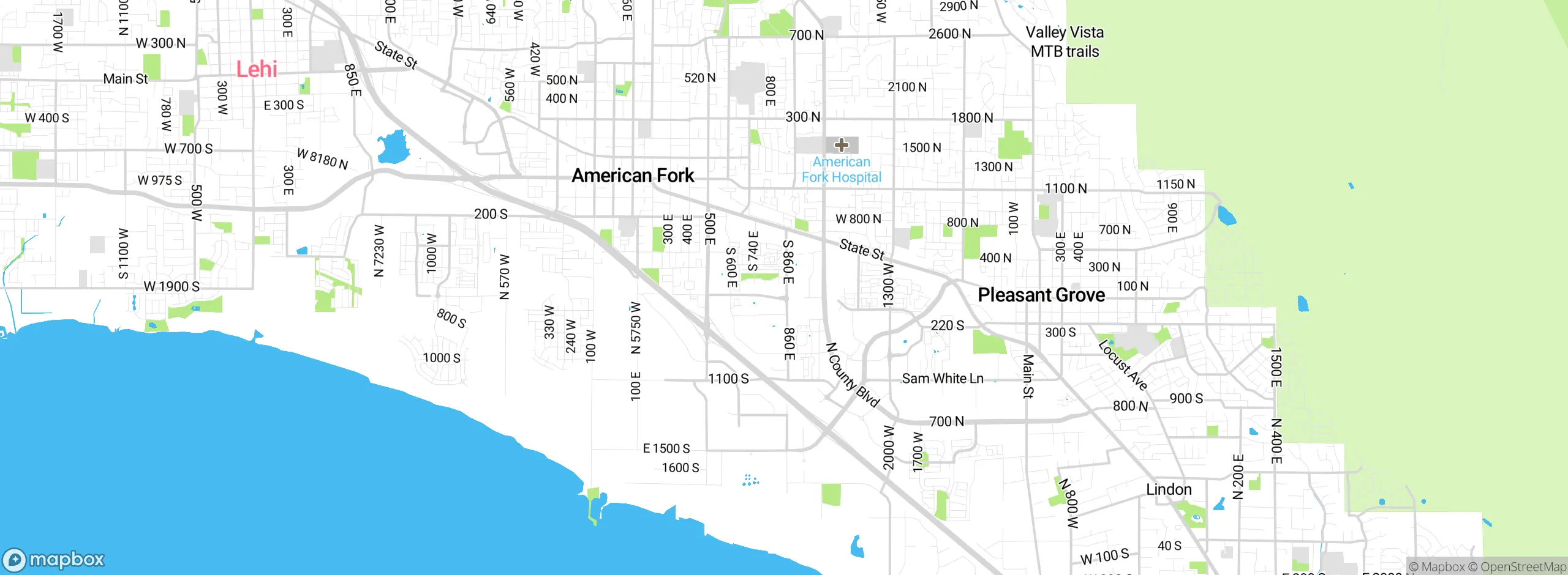 Map showing approximate location