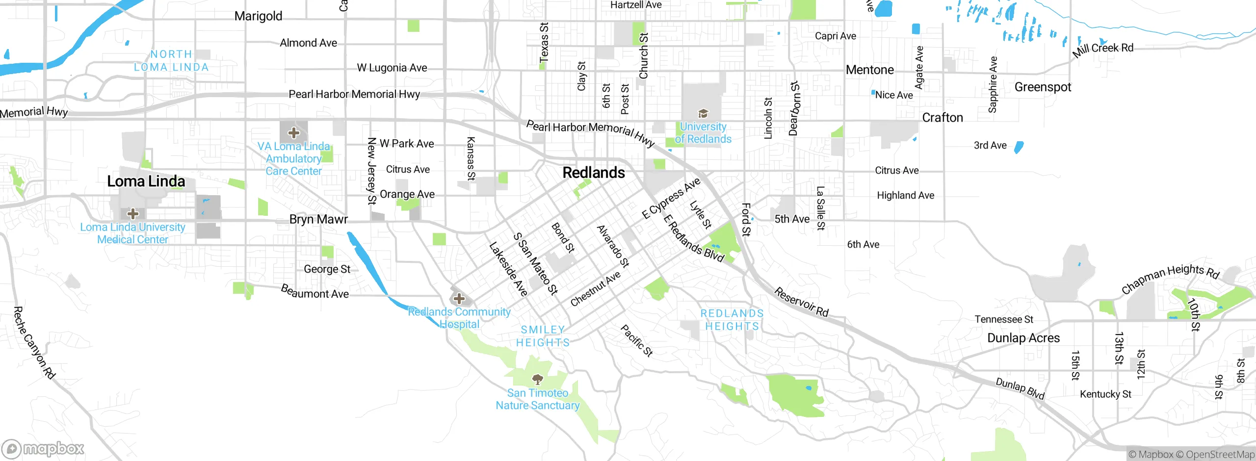 Map showing approximate location
