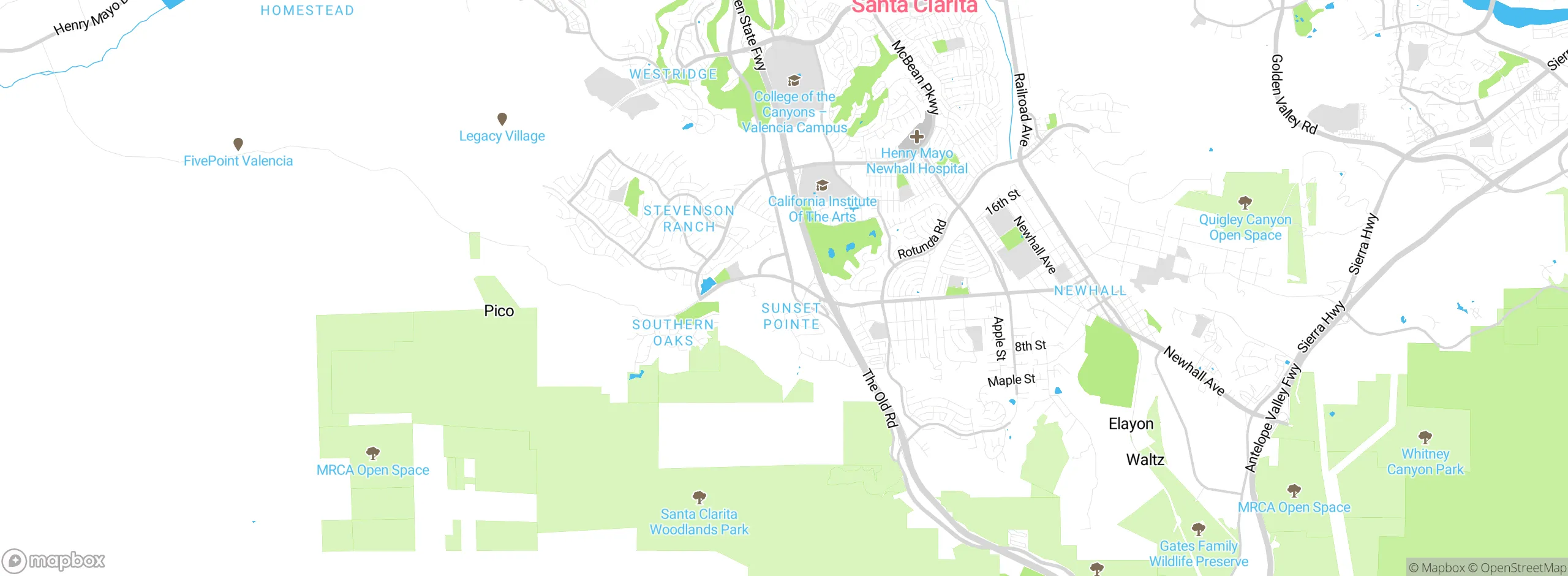 Map showing approximate location