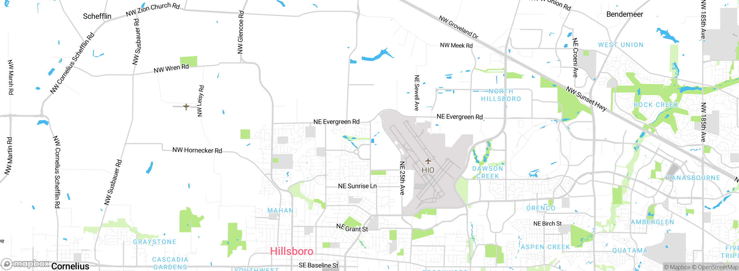 Map showing approximate location