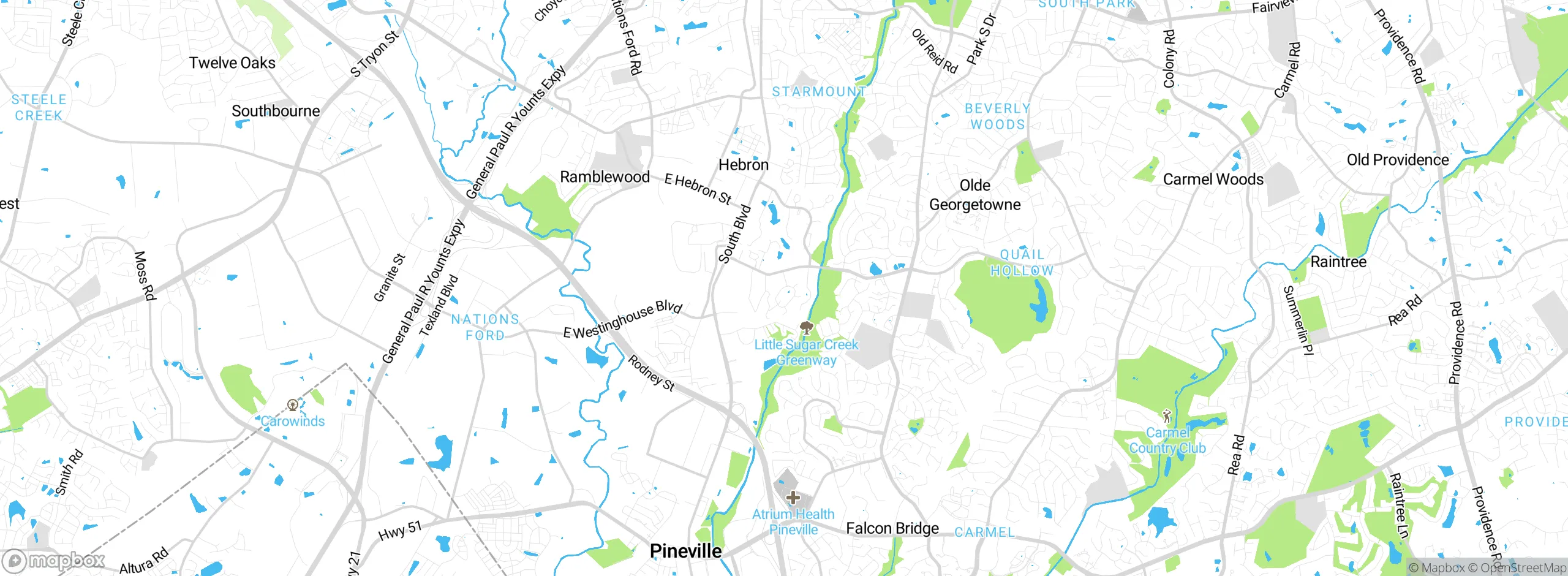 Map showing approximate location