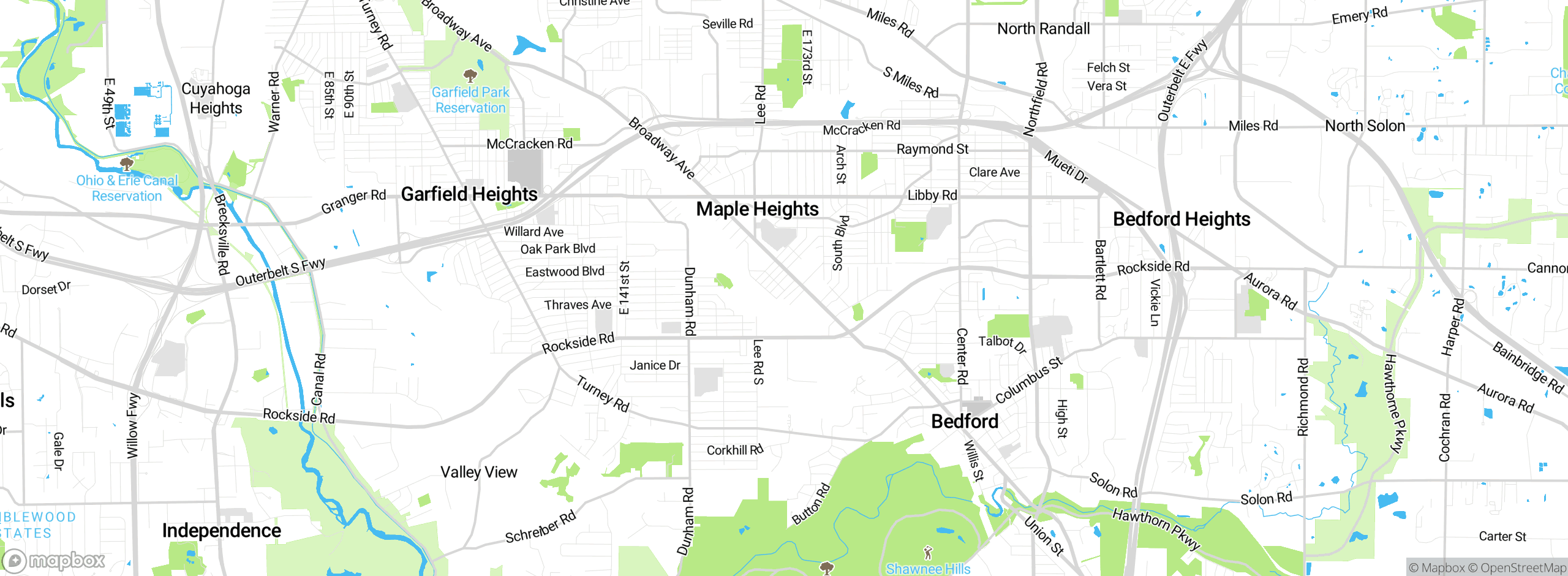 Map showing approximate location