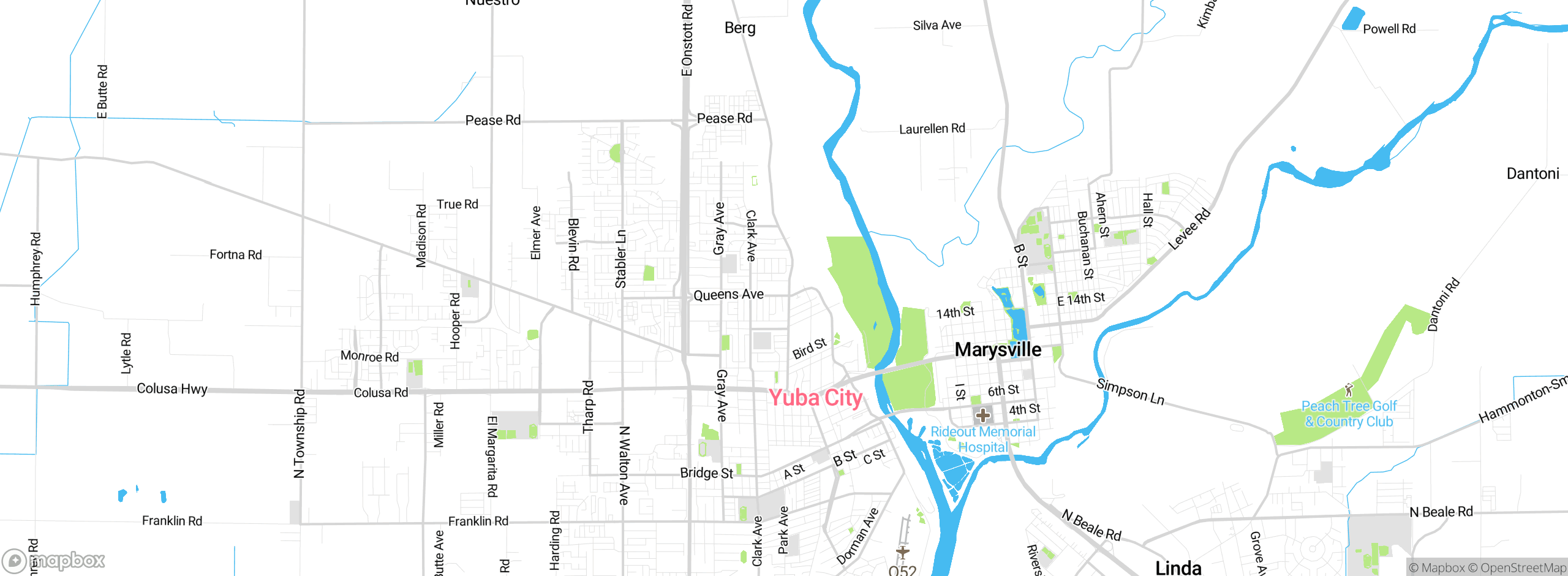 Map showing approximate location