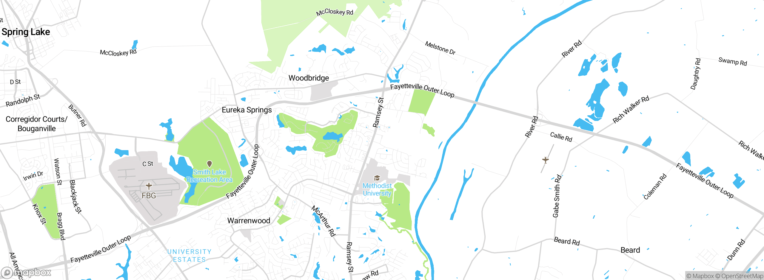 Map showing approximate location