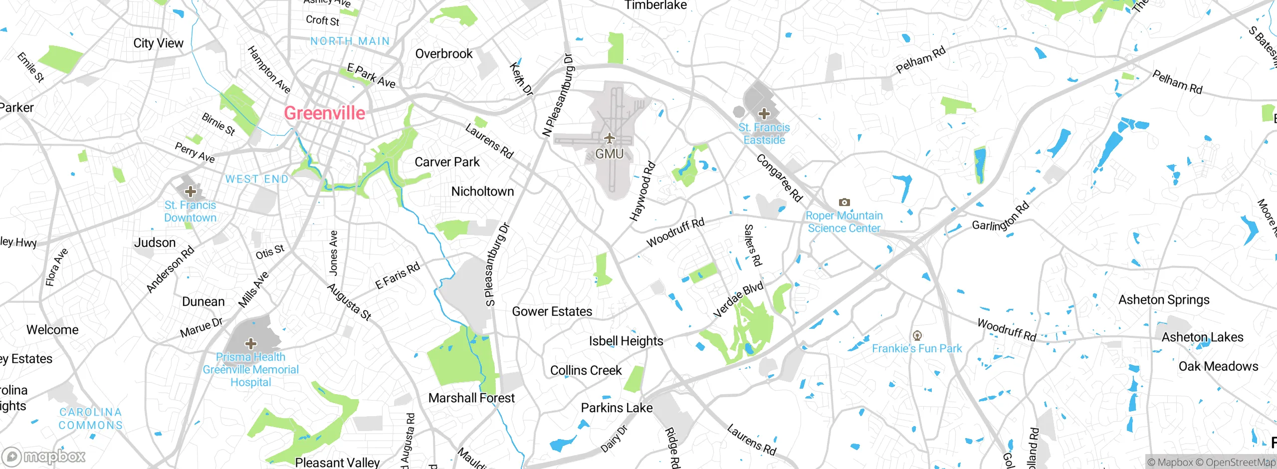 Map showing approximate location