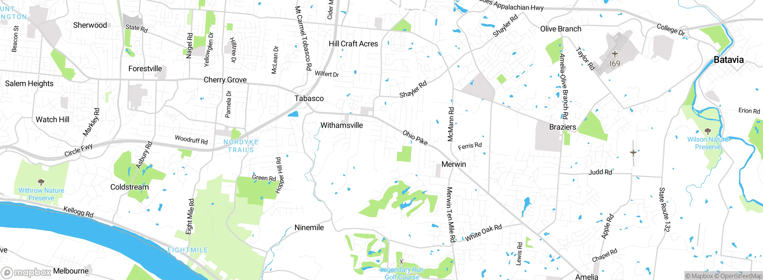 Map showing approximate location