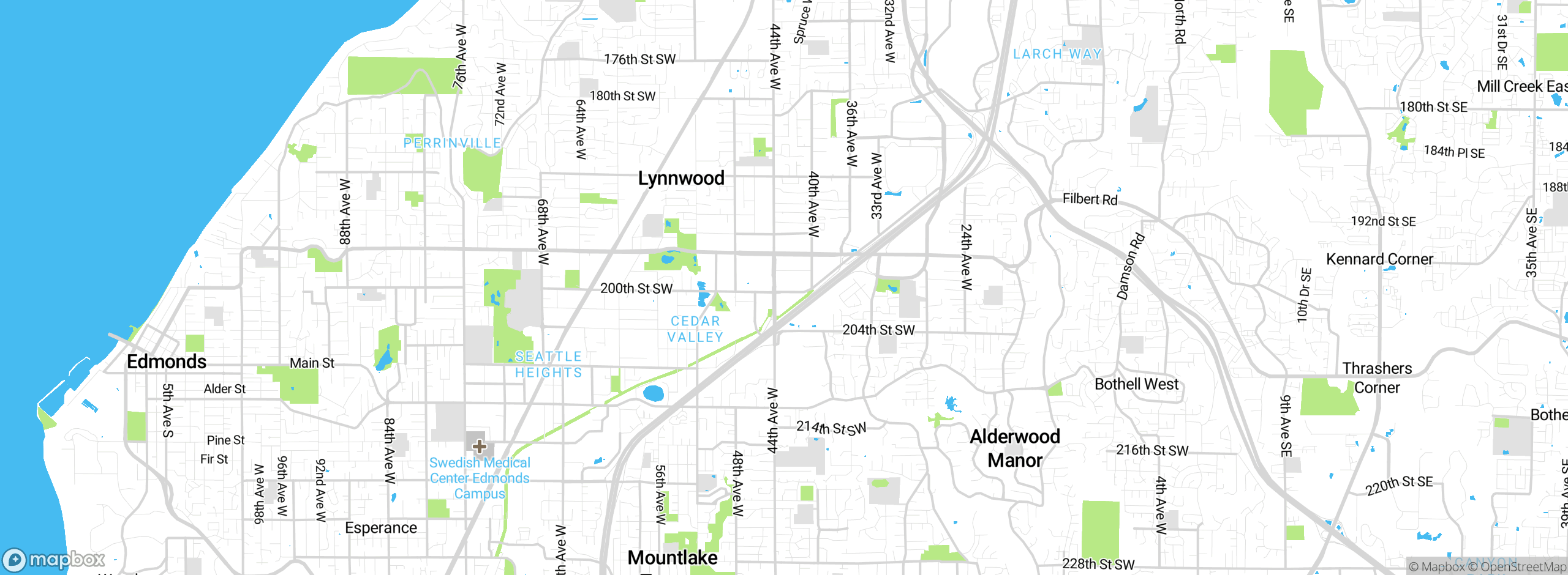 Map showing approximate location