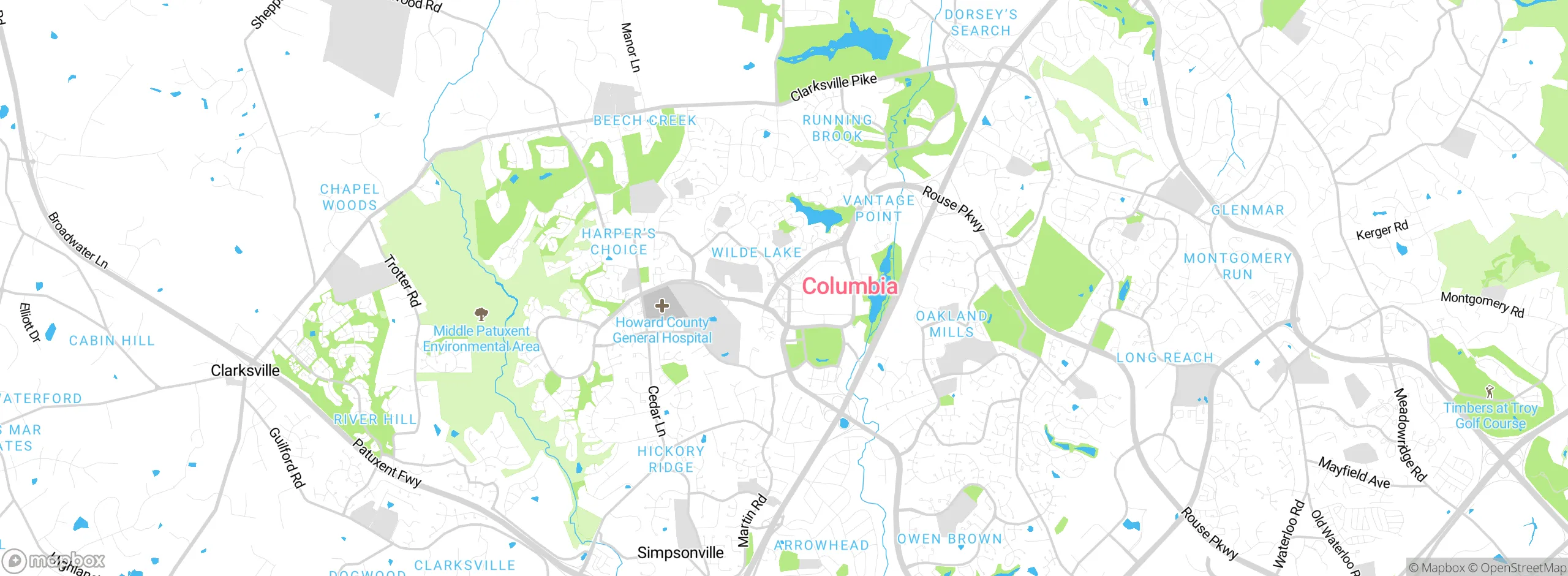 Map showing approximate location