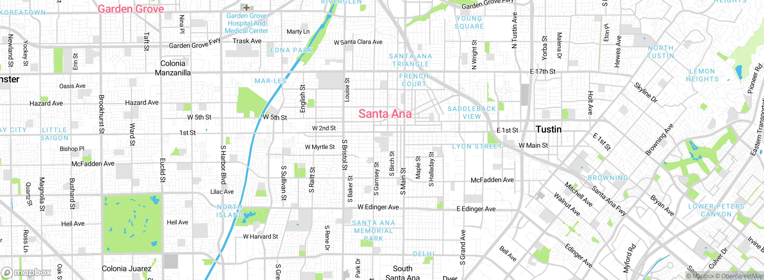 Map showing approximate location