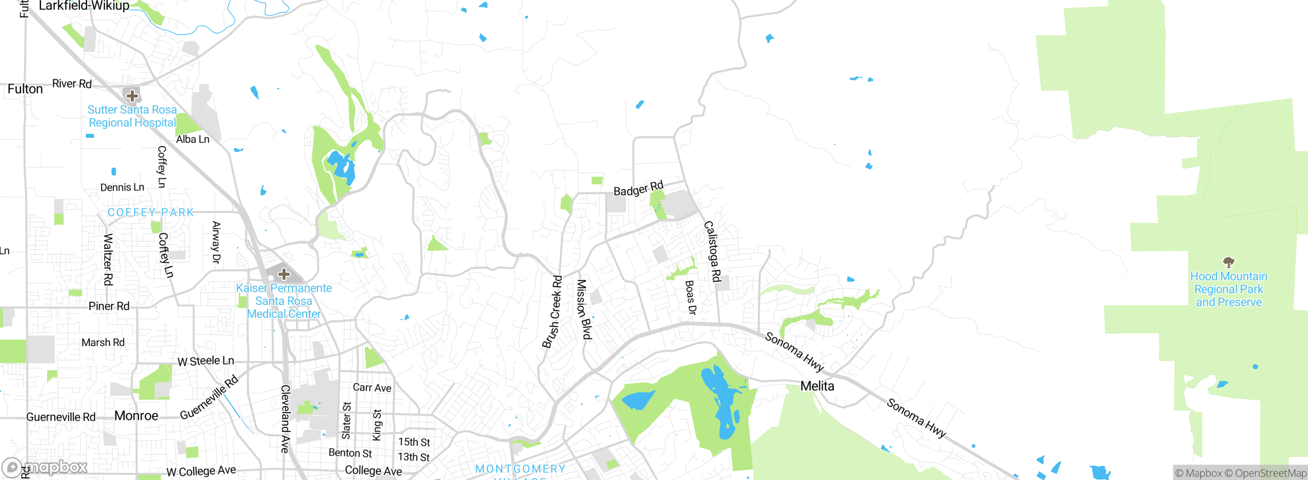 Map showing approximate location