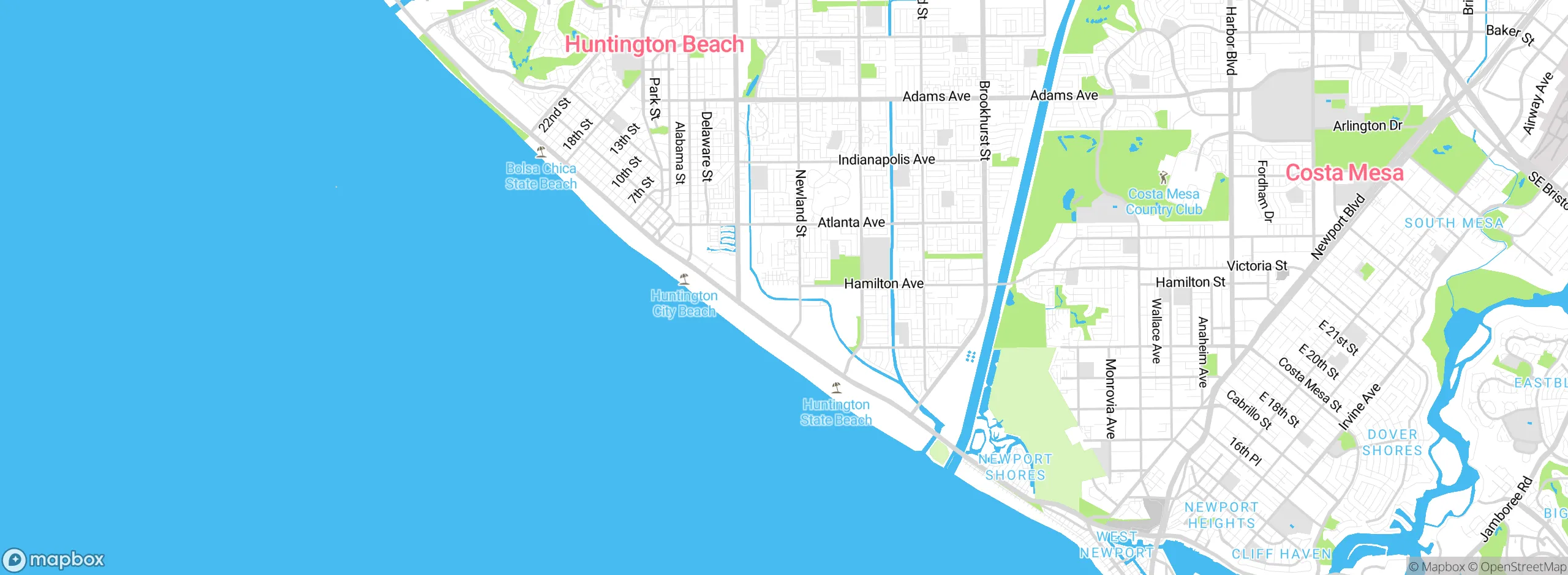 Map showing approximate location