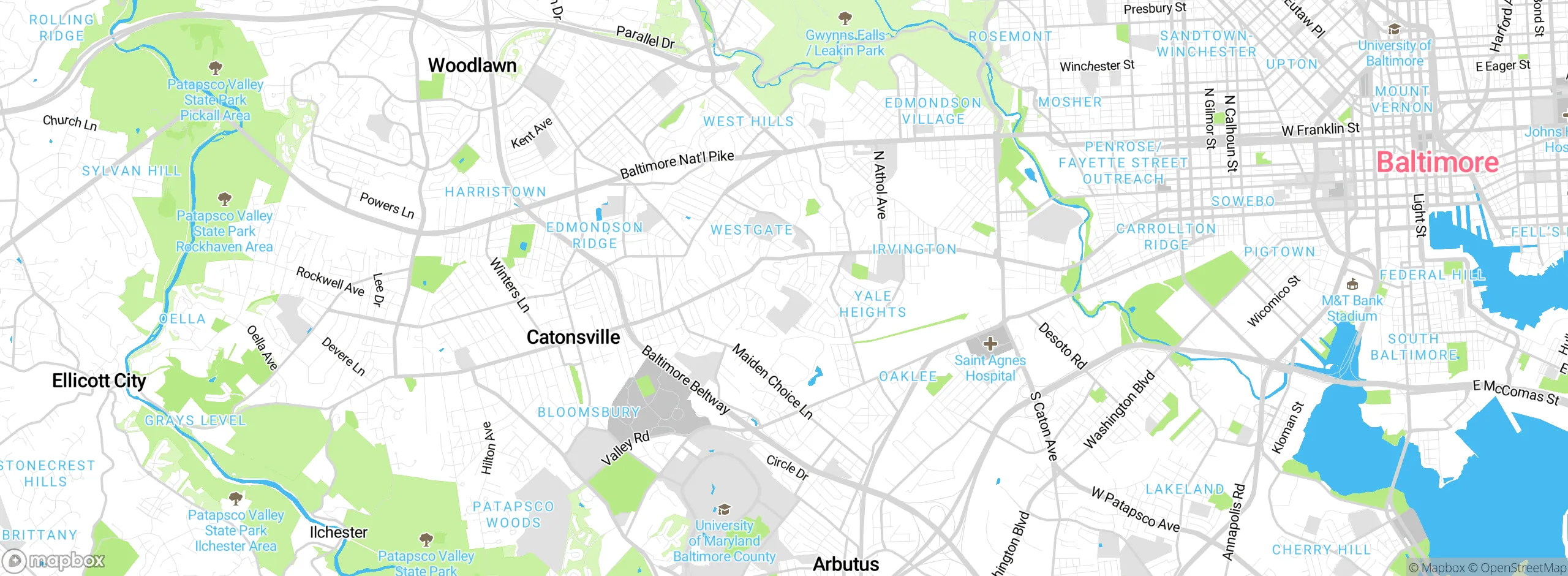 Map showing approximate location