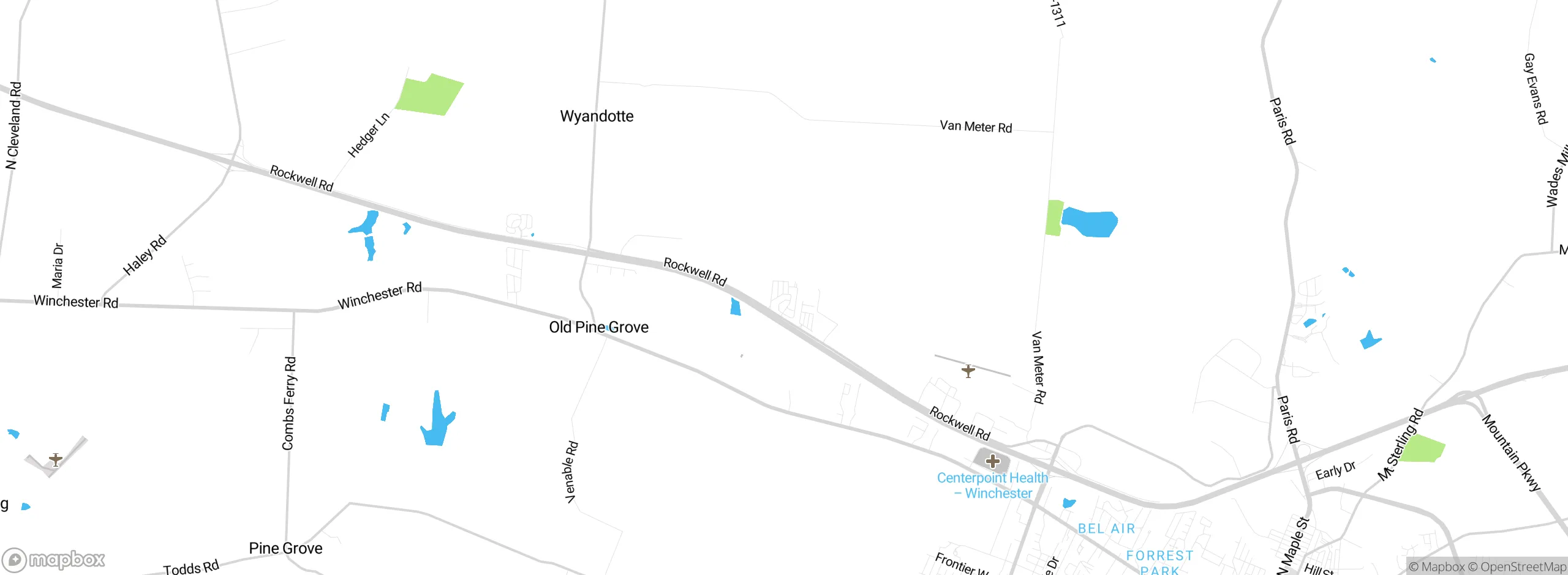 Map showing approximate location