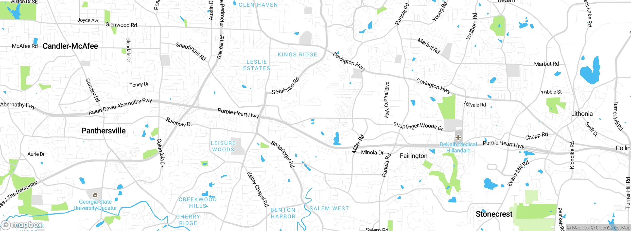 Map showing approximate location