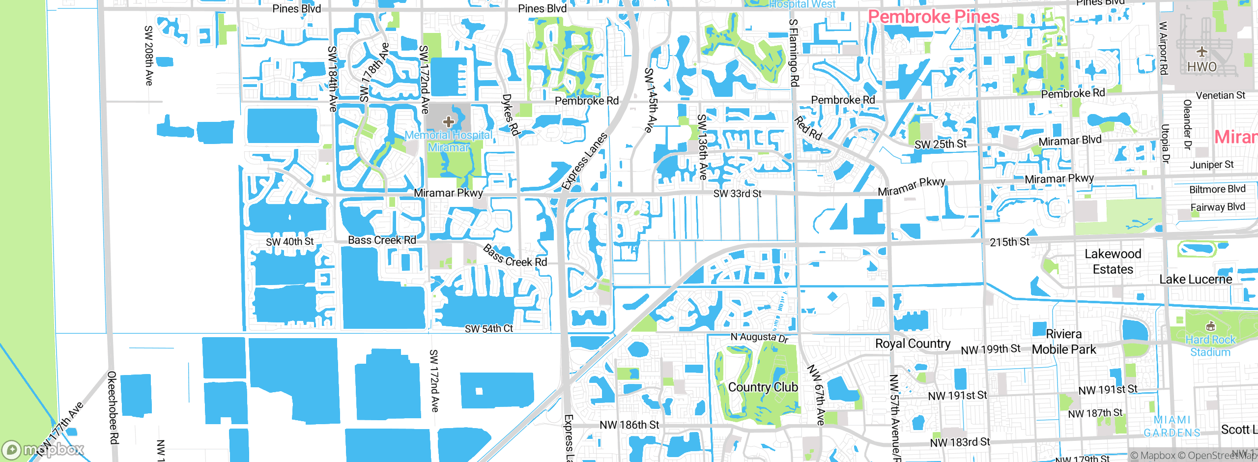 Map showing approximate location