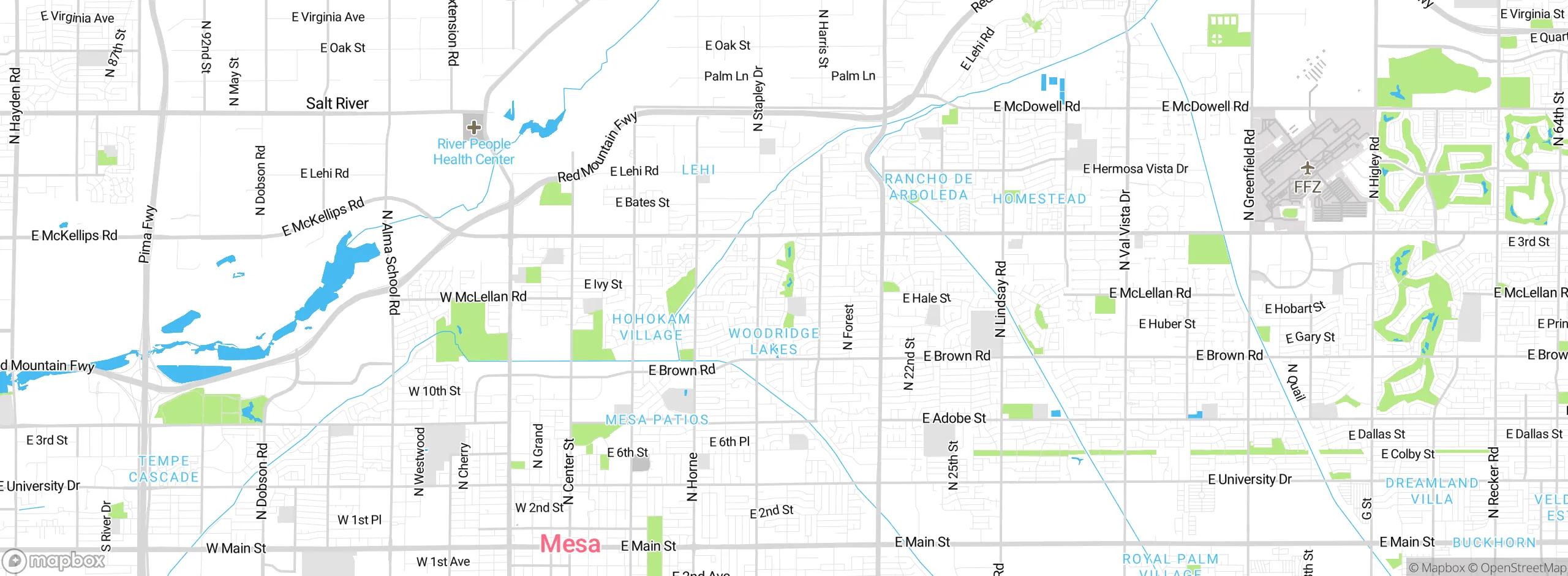 Map showing approximate location