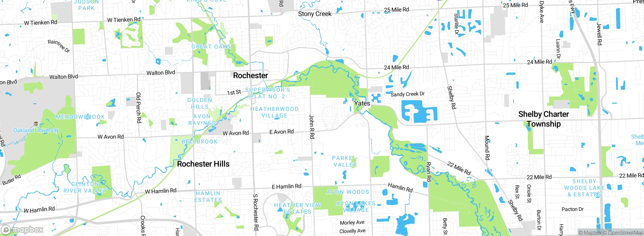 Map showing approximate location
