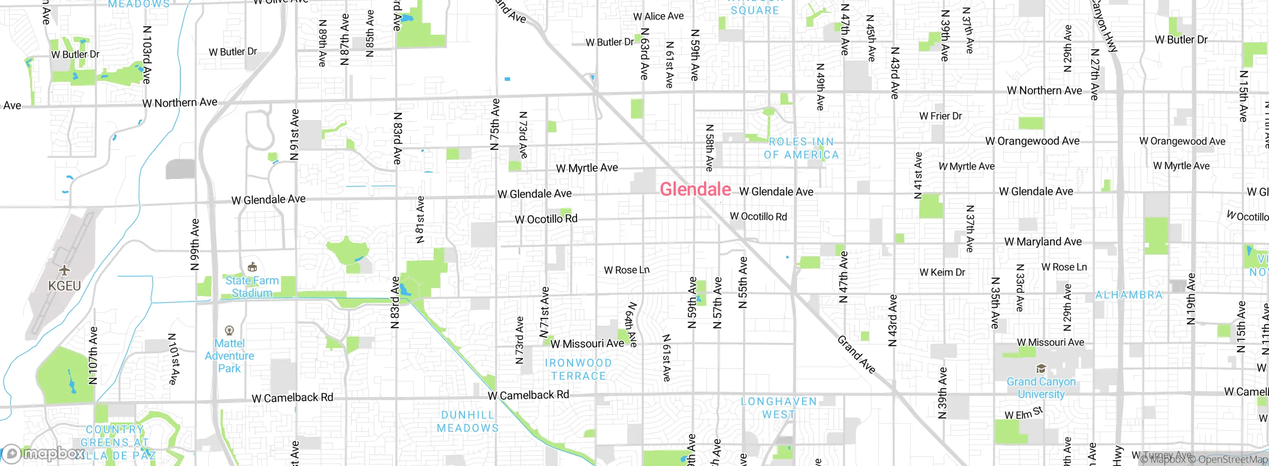 Map showing approximate location