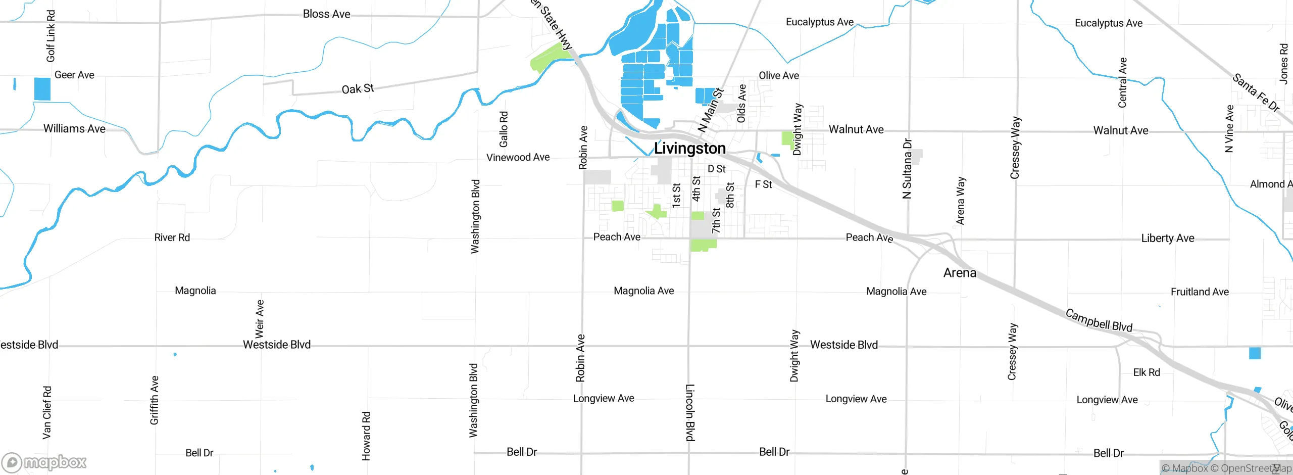 Map showing approximate location