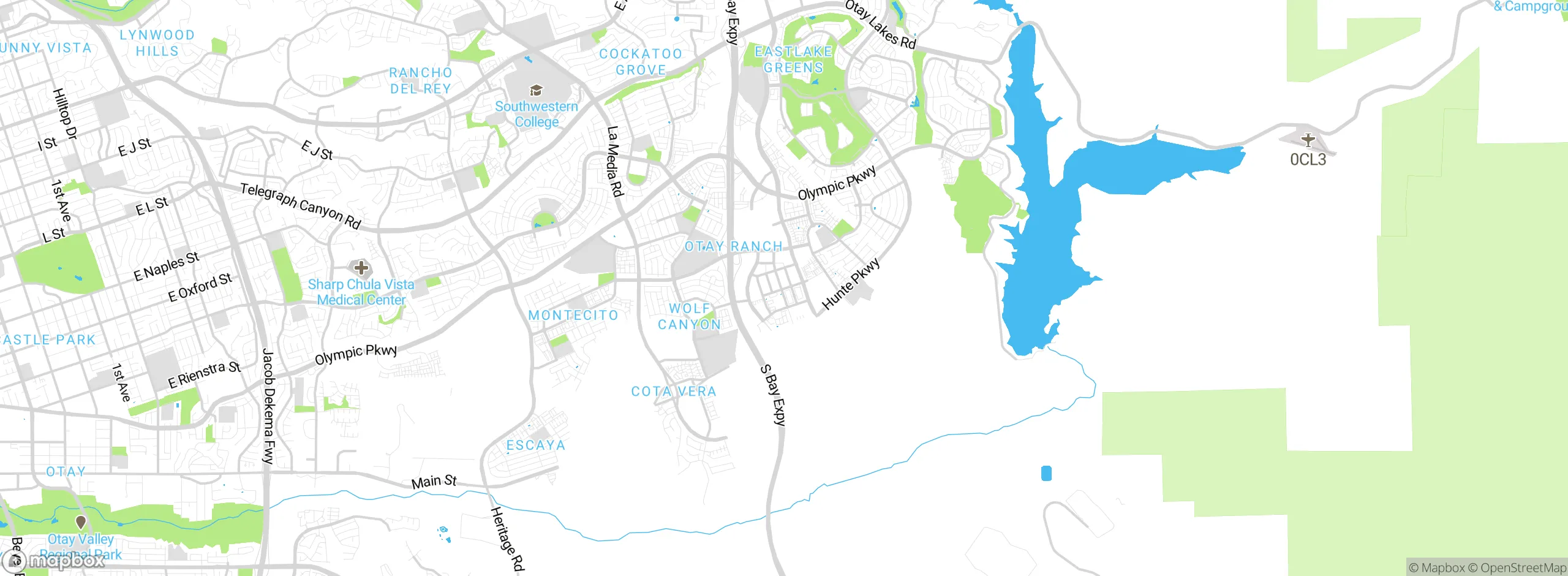 Map showing approximate location