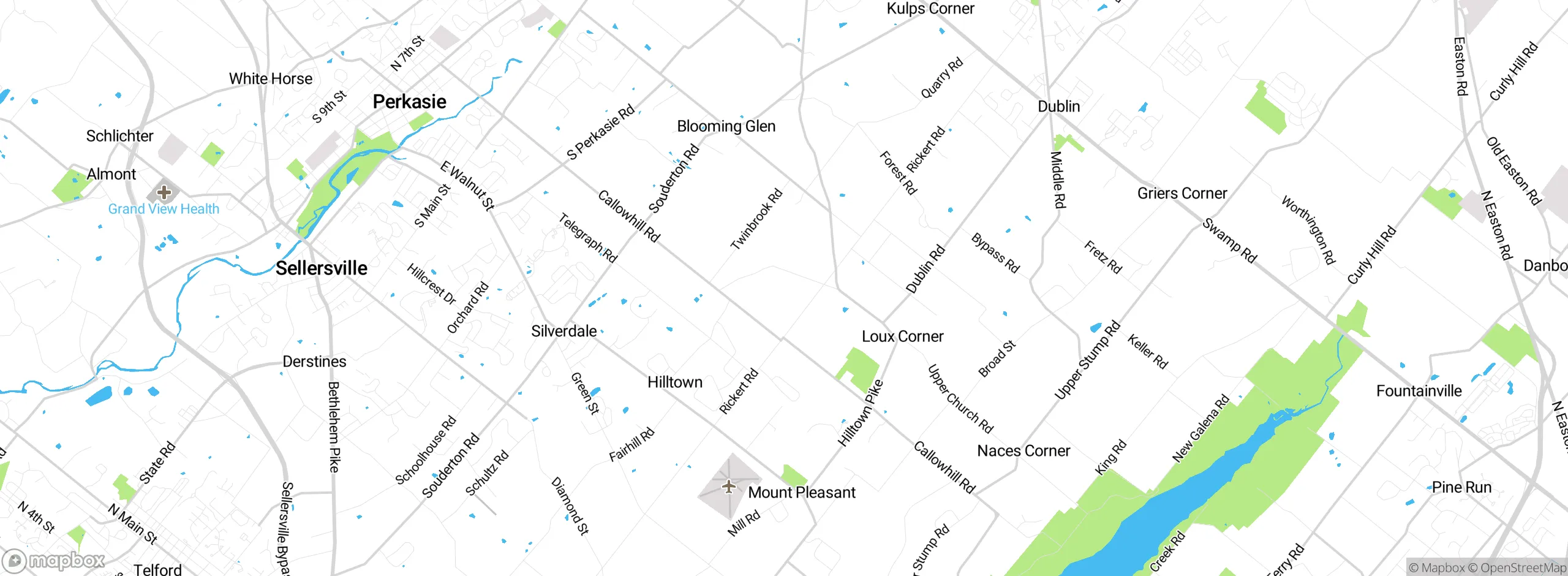 Map showing approximate location